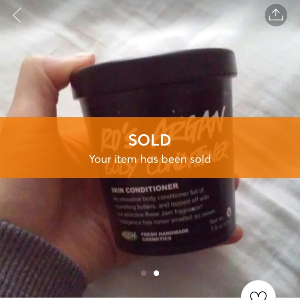 SOLD Lush Ro's Argan Body Conditioner